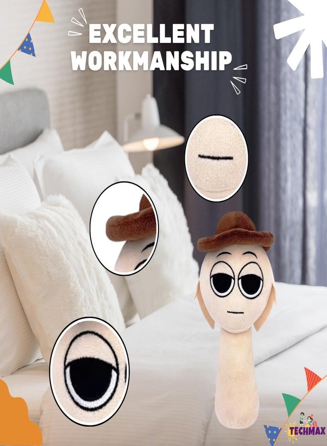 TechMax Solution Brown Hat Sprunki Plush Toys - Image 4